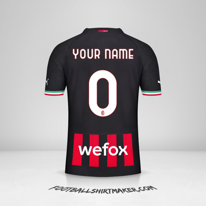 Shirt AC Milan 2022/2023 -  your name - 0