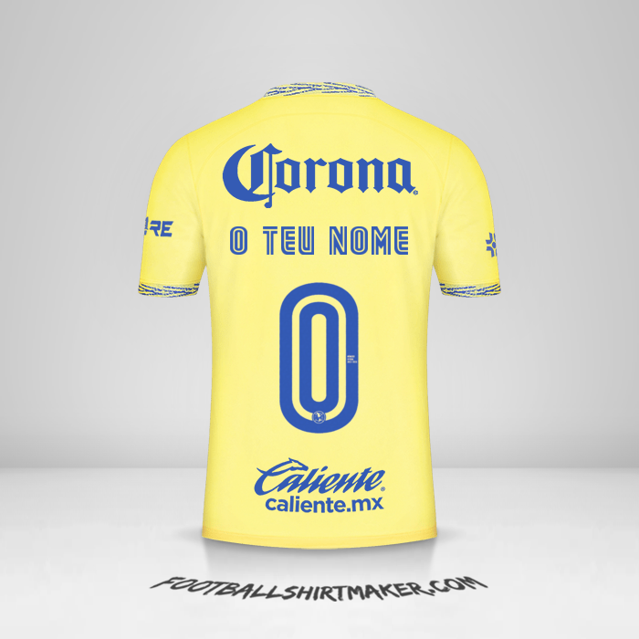 Camisola Club America 2022/2023 -  o teu nome - 0