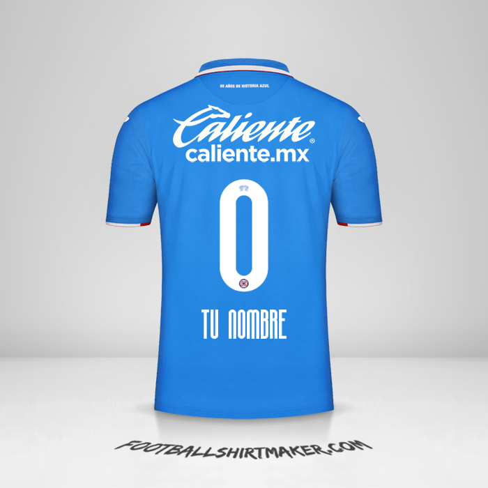 Camiseta Cruz Azul 2022/2023 -  tu nombre - 0
