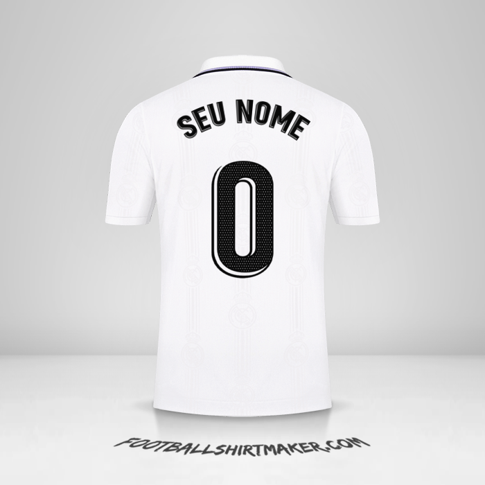 Camisa Real Madrid CF 2022/2023 -  seu nome - 0