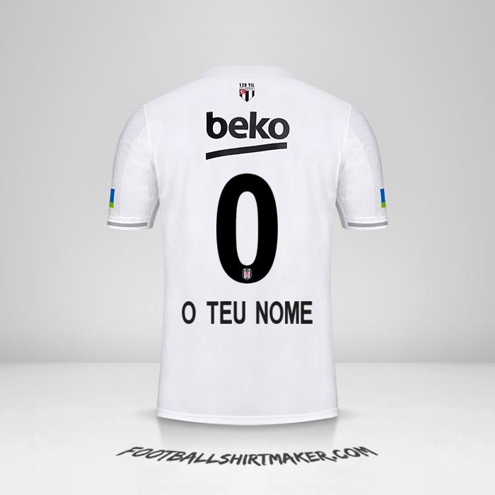Camisola Besiktas JK 2022/2023 -  o teu nome - 0