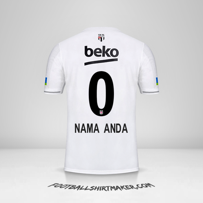 Jersey Besiktas JK 2022/2023 -  nama anda - 0