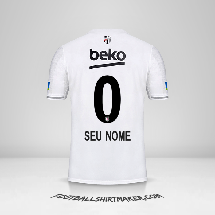 Camisa Besiktas JK 2022/2023 -  seu nome - 0