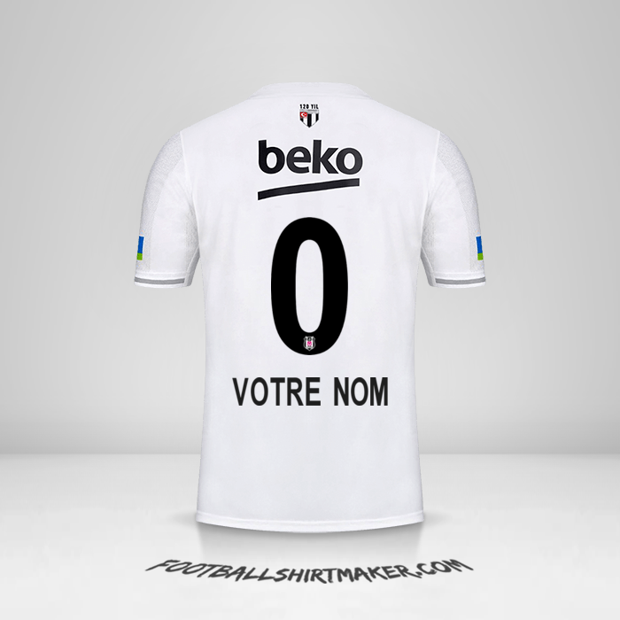 Maillot Besiktas JK 2022/2023 -  votre nom - 0