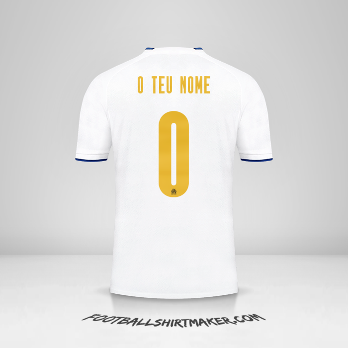 Camisola Olympique de Marseille 2022/2023 Cup -  o teu nome - 0
