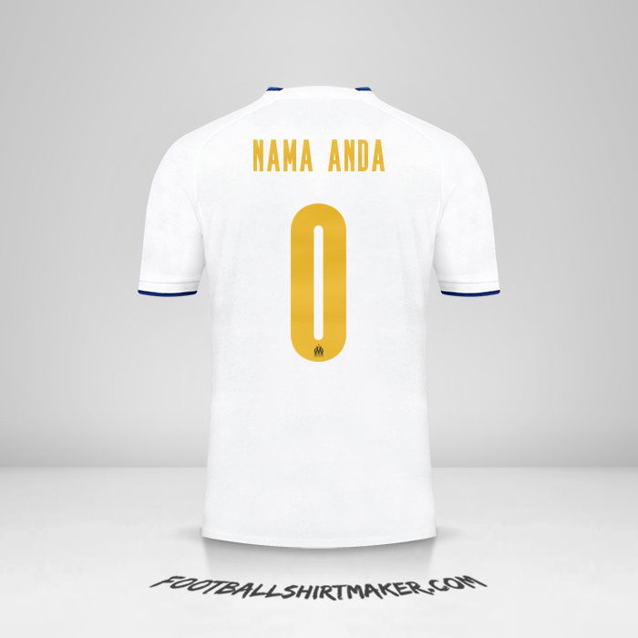 Jersey Olympique de Marseille 2022/2023 Cup -  nama anda - 0