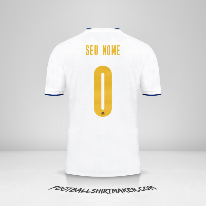Camisa Olympique de Marseille 2022/2023 Cup -  seu nome - 0