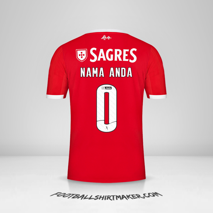 Jersey SL Benfica 2022/2023 -  nama anda - 0
