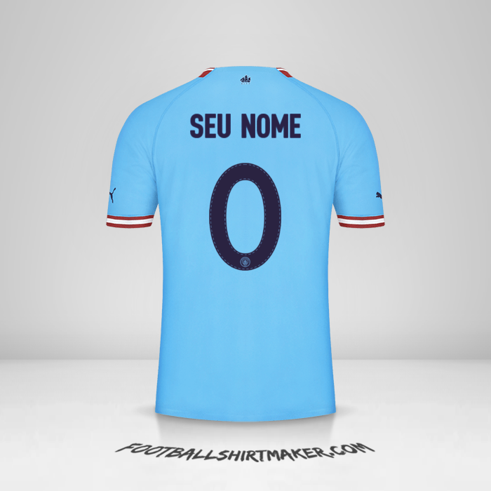 Camisa Manchester City 2022/2023 Cup -  seu nome - 0