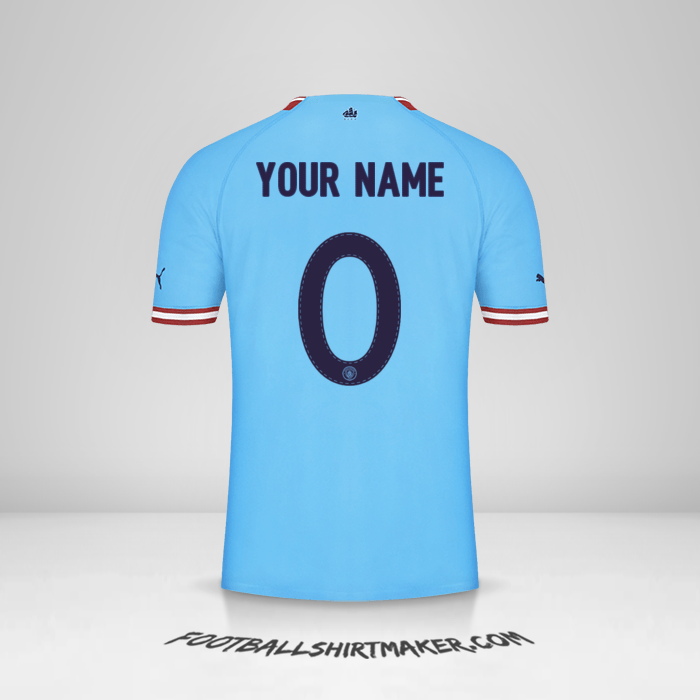 Jersey Manchester City 2022/2023 Cup -  your name - 0