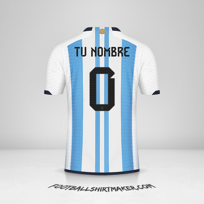 Camiseta Argentina 2022 -  tu nombre - 0