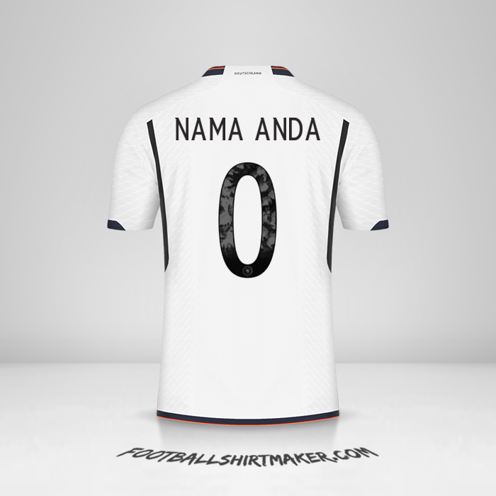 Jersey Jerman 2022 -  nama anda - 0
