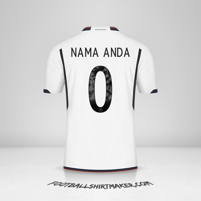 Jersey Jerman 2022 -  nama anda - 0