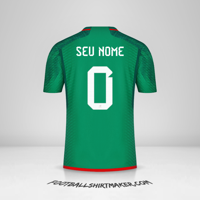 Camisa México 2022 -  seu nome - 0