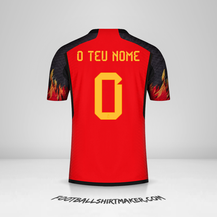 Camisola Bélgica 2022 -  o teu nome - 0