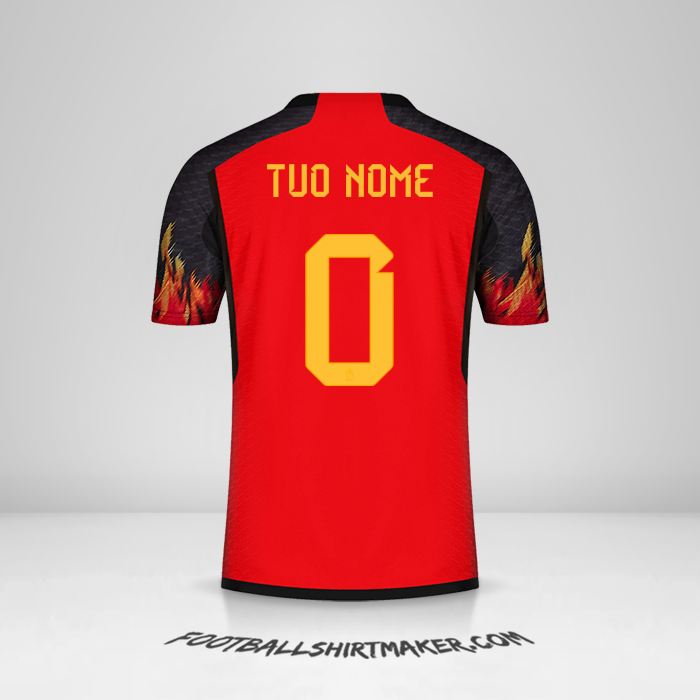 Maglia Belgio 2022 -  tuo nome - 0