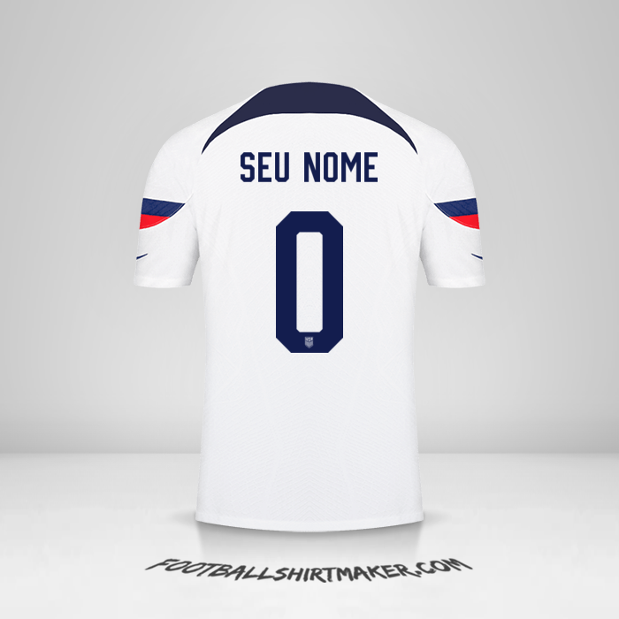 Camisa Estados Unidos 2022 -  seu nome - 0