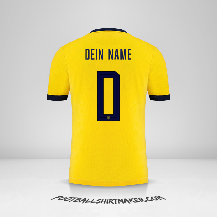 Trikot Ecuador 2022 -  dein name - 0