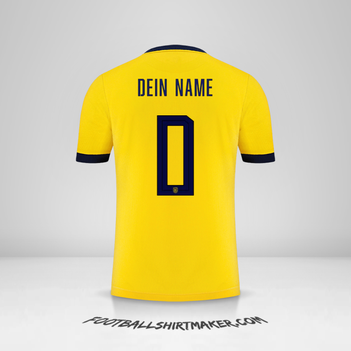 Trikot Ecuador 2022 -  dein name - 0