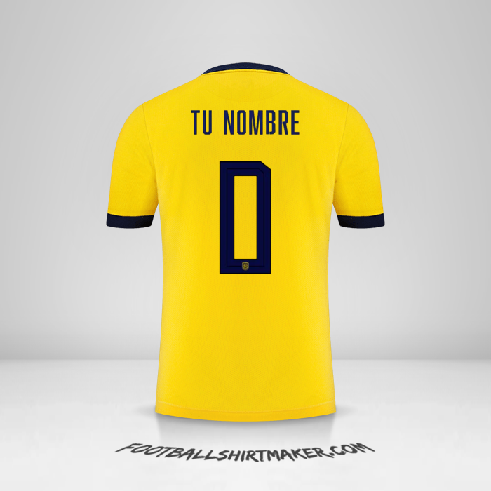 Camiseta Ecuador 2022 -  tu nombre - 0