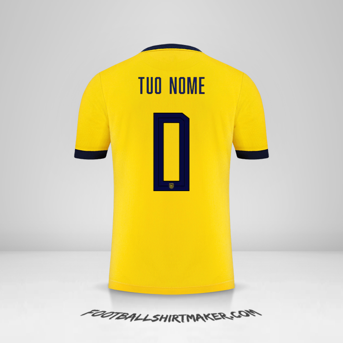 Maglia Ecuador 2022 -  tuo nome - 0
