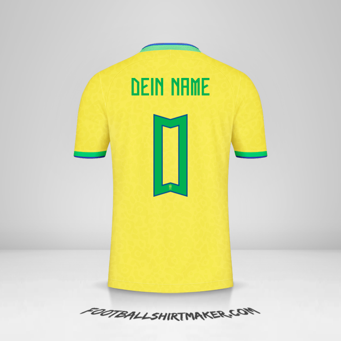 Trikot Brasilien 2022 -  dein name - 0