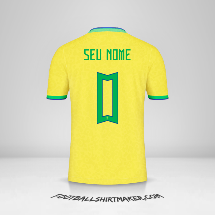 Camisa Brasil 2022 -  seu nome - 0