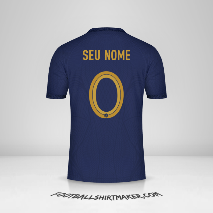 Camisa França 2022 -  seu nome - 0