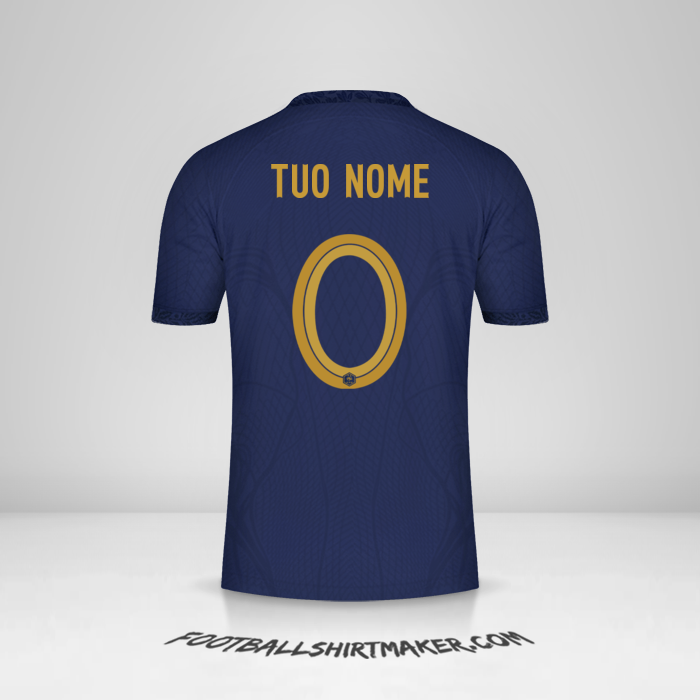 Maglia Francia 2022 -  tuo nome - 0