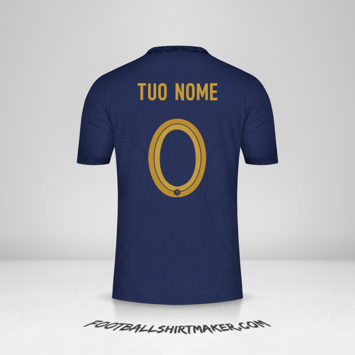 Maglia Francia 2022 -  tuo nome - 0