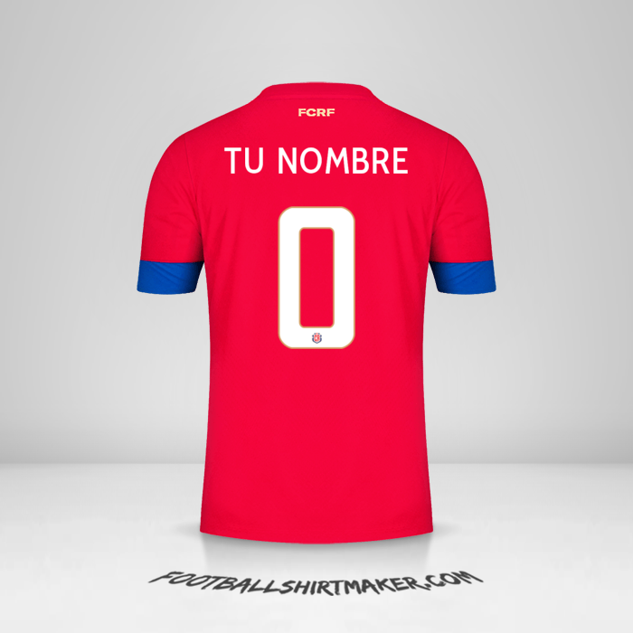 Jersey Costa Rica 2022 -  tu nombre - 0