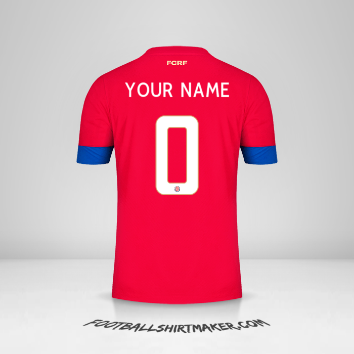 Jersey Costa Rica 2022 -  your name - 0