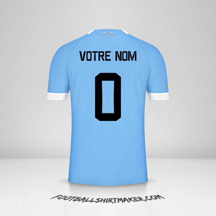 Maillot Uruguay 2022 -  votre nom - 0