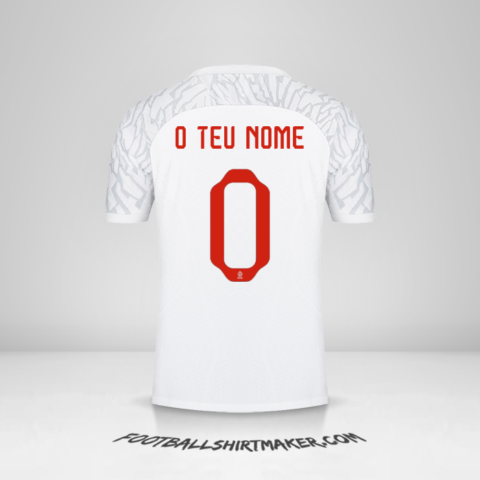 Camisola Polônia 2022 -  o teu nome - 0