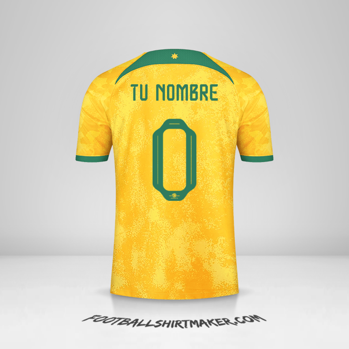 Jersey Australia 2022 -  tu nombre - 0