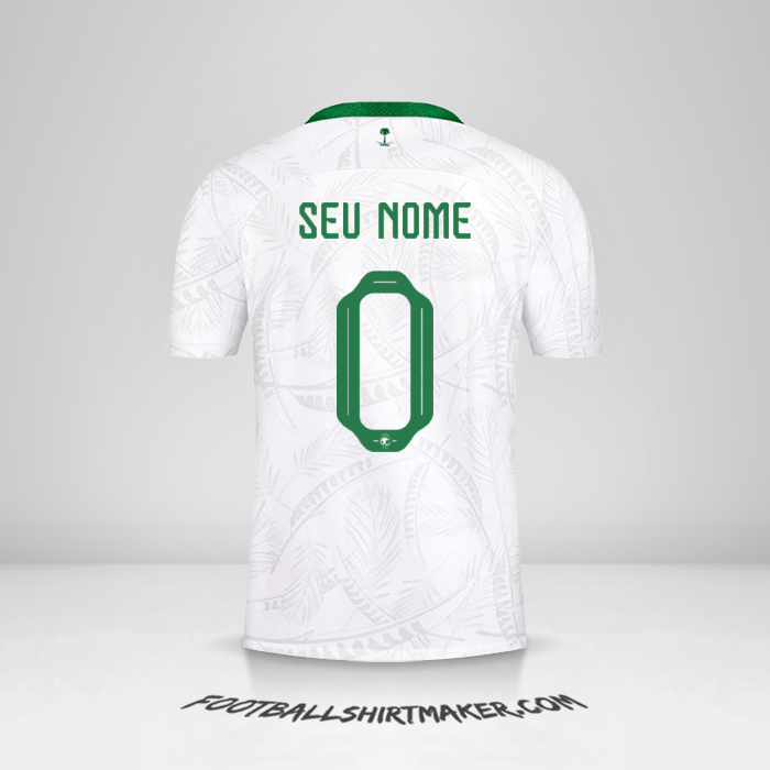 Camisa Arábia Saudita 2022 -  seu nome - 0