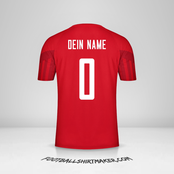 Trikot Dänemark 2022 -  dein name - 0