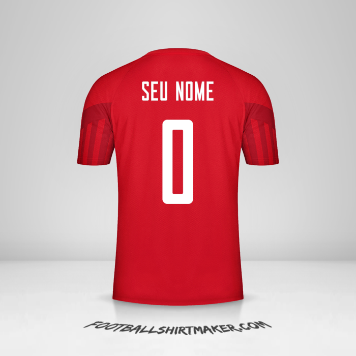 Camisa Dinamarca 2022 -  seu nome - 0