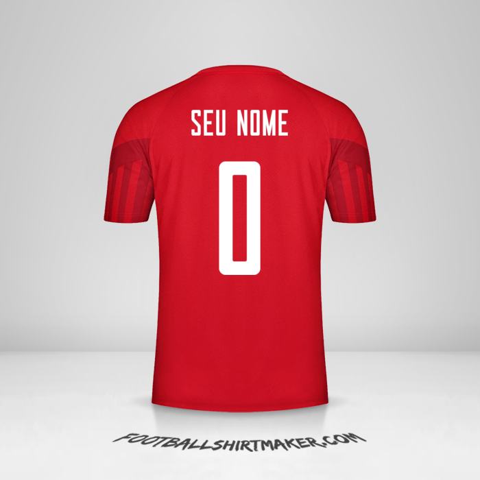 Camisa Dinamarca 2022 -  seu nome - 0