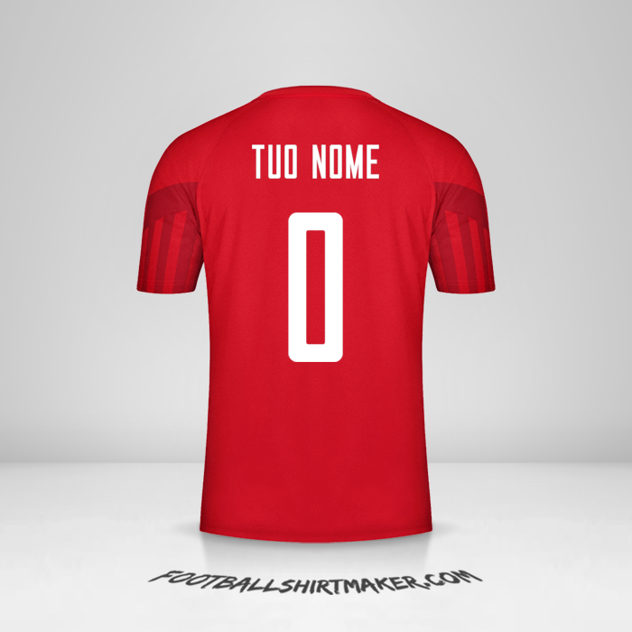 Maglia Danimarca 2022 -  tuo nome - 0