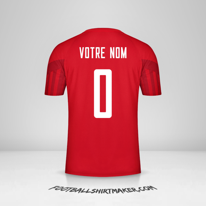 Maillot Danemark 2022 -  votre nom - 0
