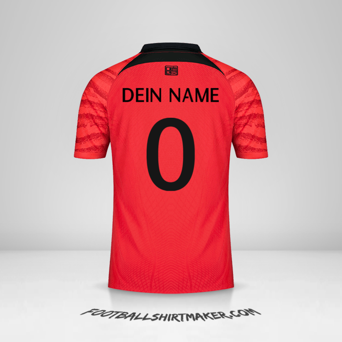 Trikot Südkorea 2022 -  dein name - 0
