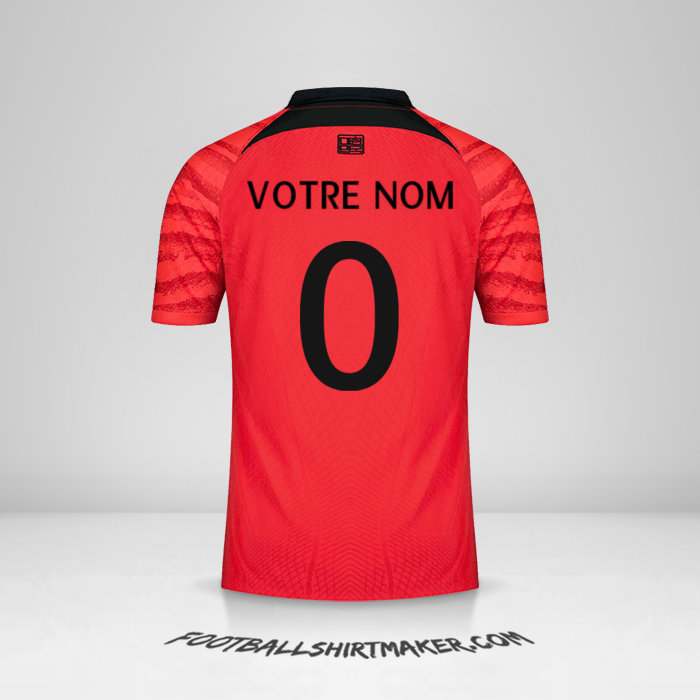 Maillot Corée du Sud 2022 -  votre nom - 0