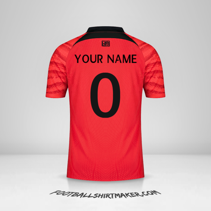 Shirt South Korea 2022 -  your name - 0