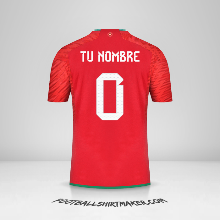 Camiseta Gales 2022 -  tu nombre - 0