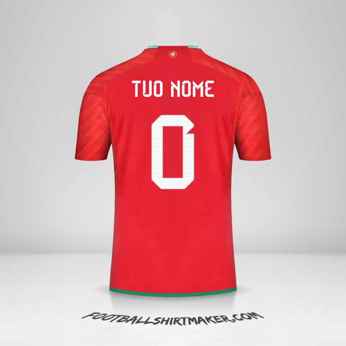 Maglia Galles 2022 -  tuo nome - 0