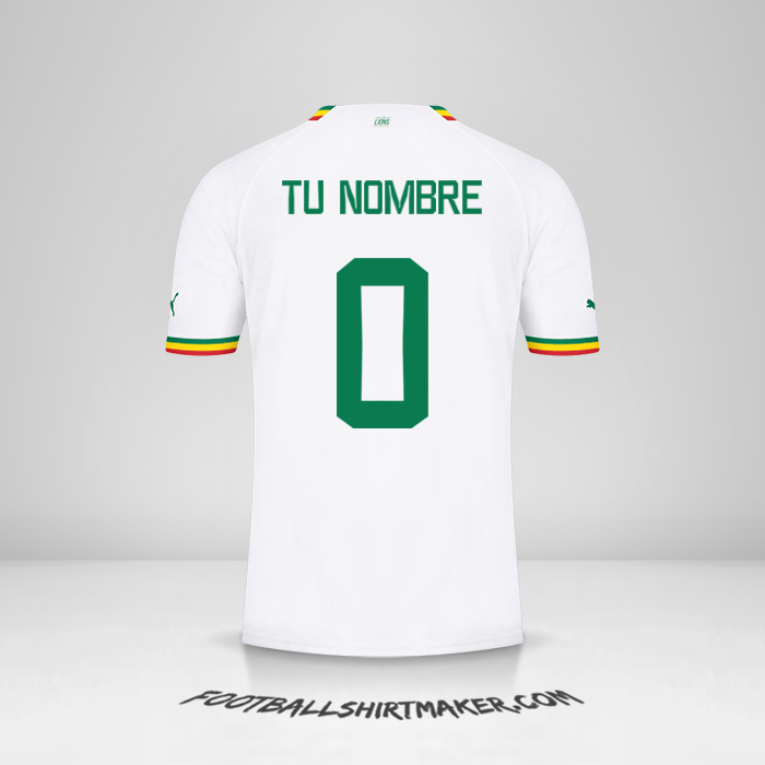 Camiseta Senegal 2022 -  tu nombre - 0