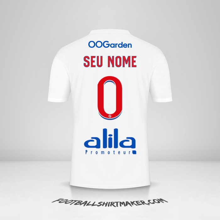 Camisa Olympique Lyon 2022/2023 -  seu nome - 0