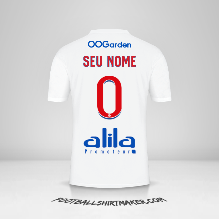 Camisa Olympique Lyon 2022/2023 -  seu nome - 0