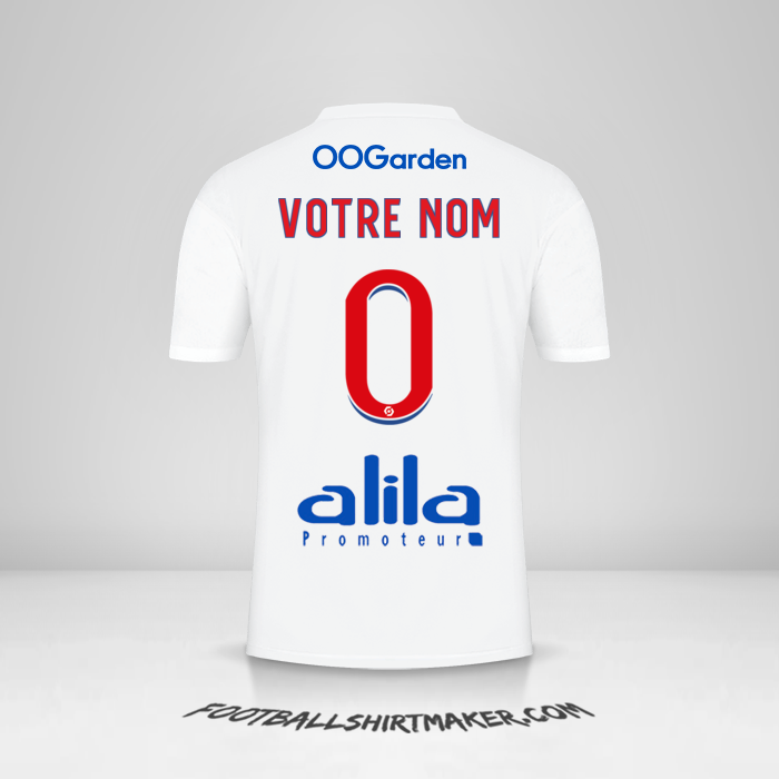 Maillot Olympique Lyon 2022/2023 -  votre nom - 0